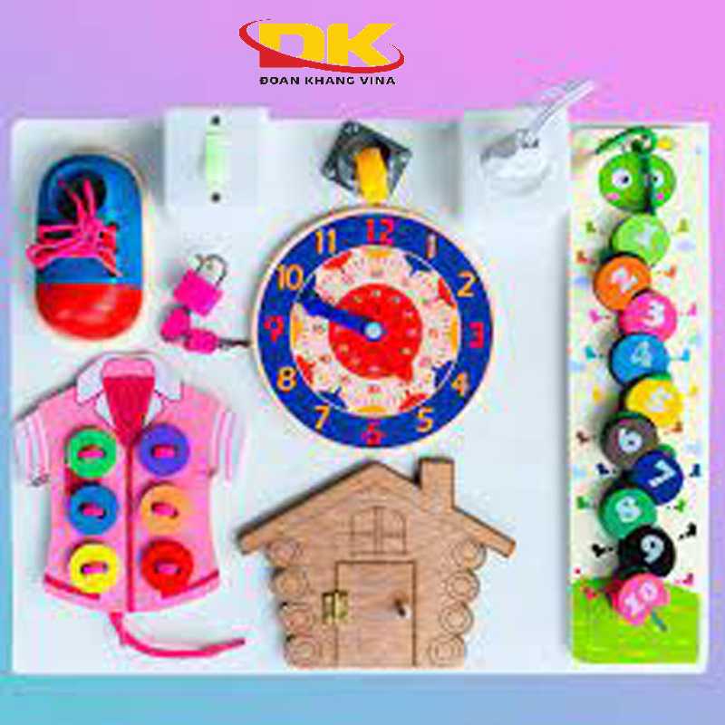 Bảng bận rộn Busy Board đồ chơi kích thích phát triển trí tuệ cho trẻ DK 006-39